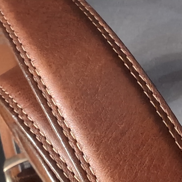 Brighton Men's Full Grain Glove Lining Brown Leather Belt,Size 44. - Picture 5 of 9